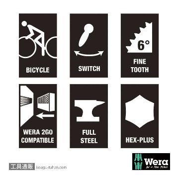 Wera 自転車セット1 自転車工具付きサイクロップミニ1セットの画像