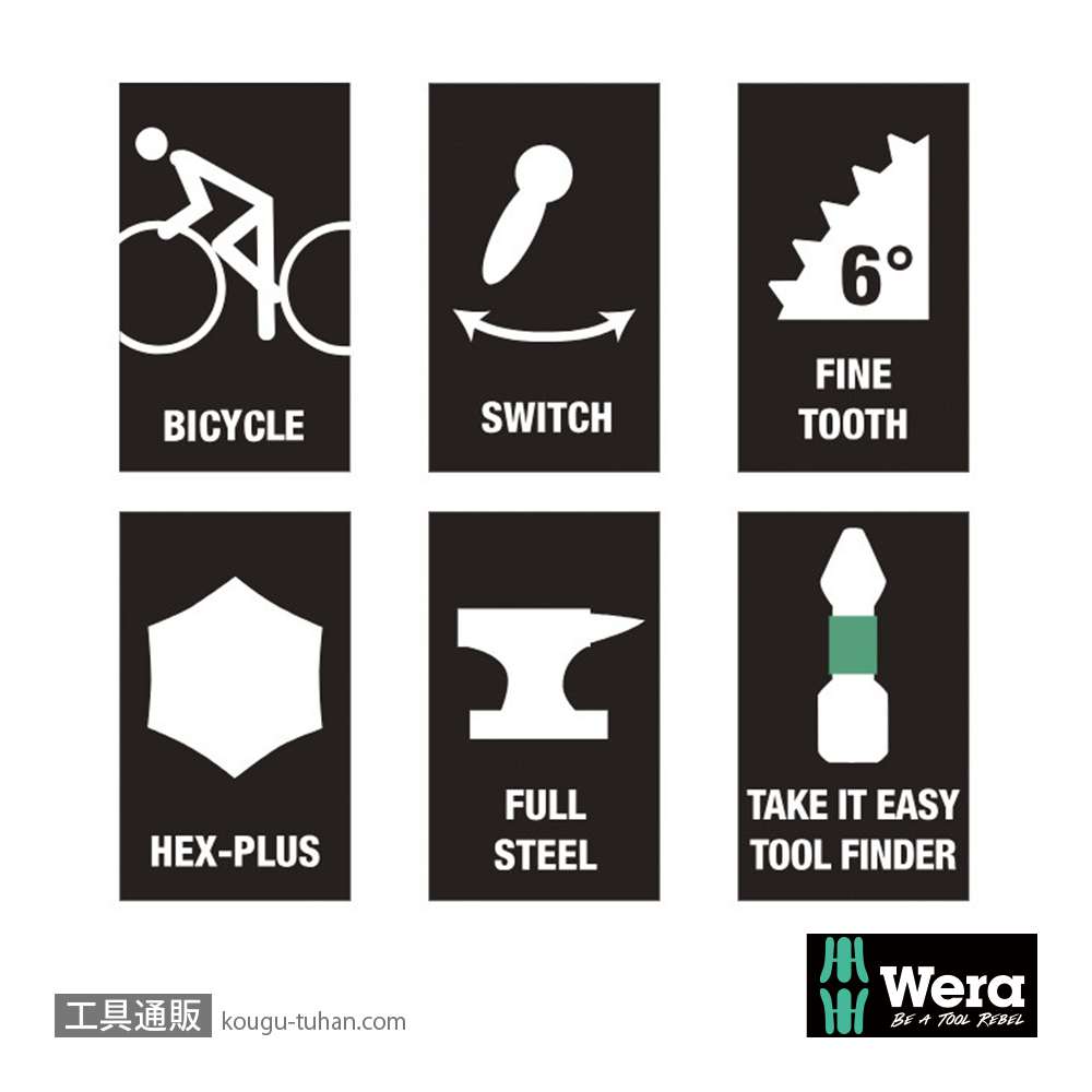 Wera 自転車セット9 自転車携行用サイクロップミニ1セットの画像