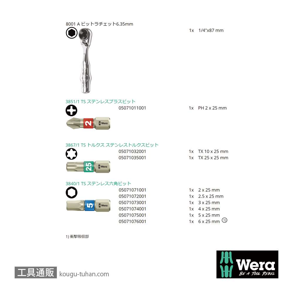 Wera 自転車セット9 自転車携行用サイクロップミニ1セットの画像