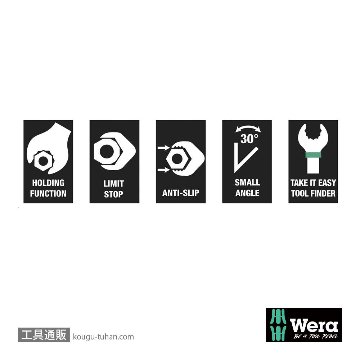 Wera 6000 Joker ラチェット片口スパナ(インチ) 1/2インチの画像