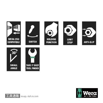 Wera 6001 Joker レバー式ラチェット片口スパナセット(11本組)の画像