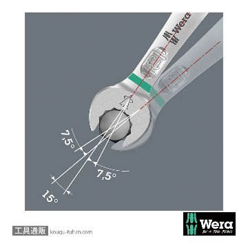 Wera 6005 Joker 両口スパナセット(4本,ホルダ付き)の画像