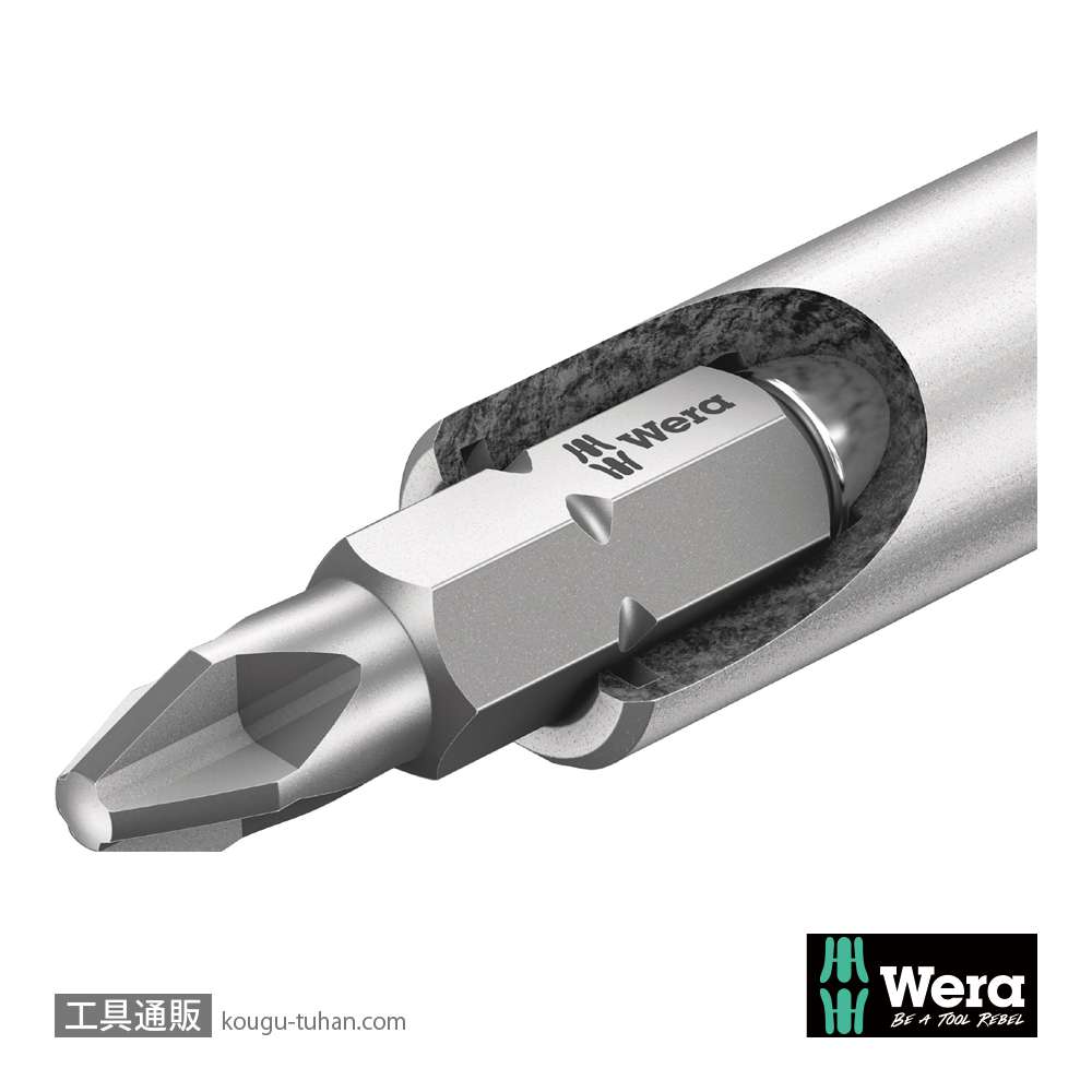 Wera Kompakt 27 RA-R1 ラチェットドライバハンドル(マグネット)(+,PZ,-)の画像