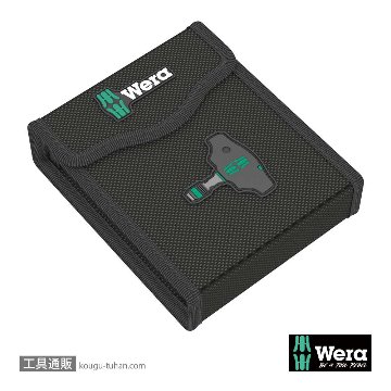 Wera Kompakt 400 RA 1 ラチェットT型ドライバセット(RapidAdaptor)(+,-,PZ,TXB0,Hex,ポーチ付き)の画像