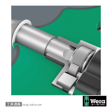 Wera Kompakt 400 RA 1 ラチェットT型ドライバセット(RapidAdaptor)(+,-,TXB0,Hexインチ,SQ,ポーチ付き)の画像