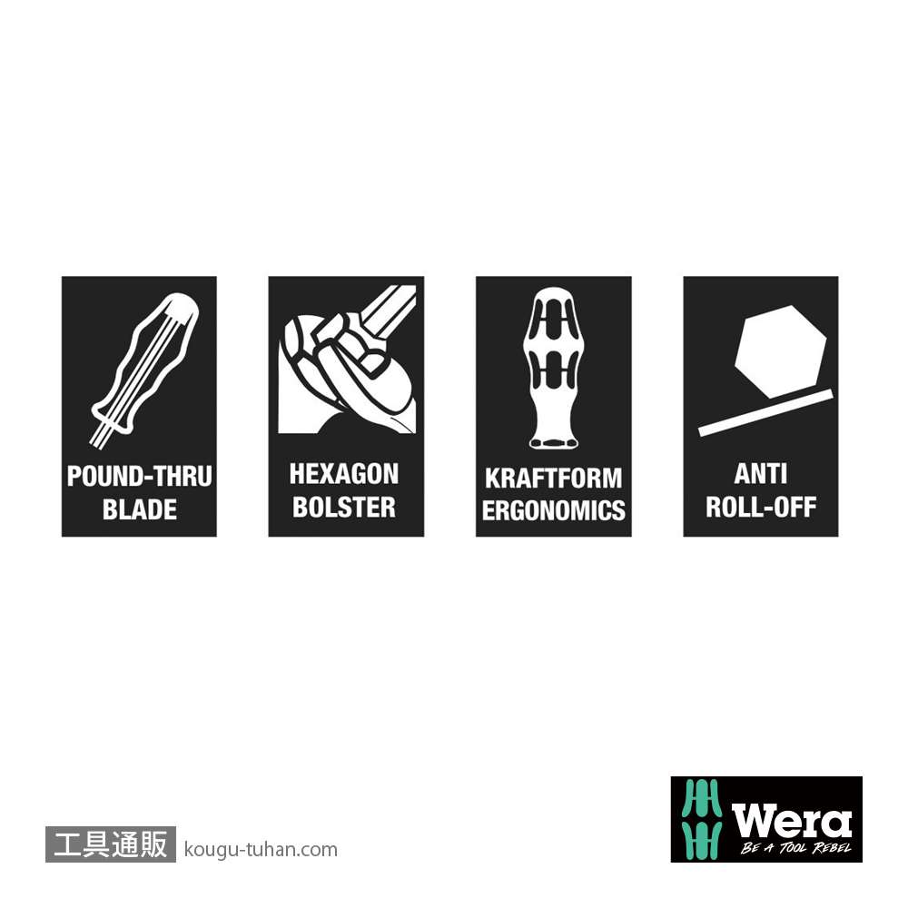 Wera Kompakt 900 インパクトドライバーセット(インチ)の画像