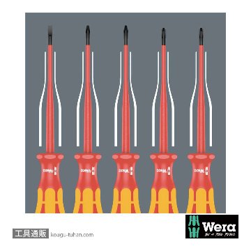 Wera 9711 フォーム 絶縁ドライバーセットの画像