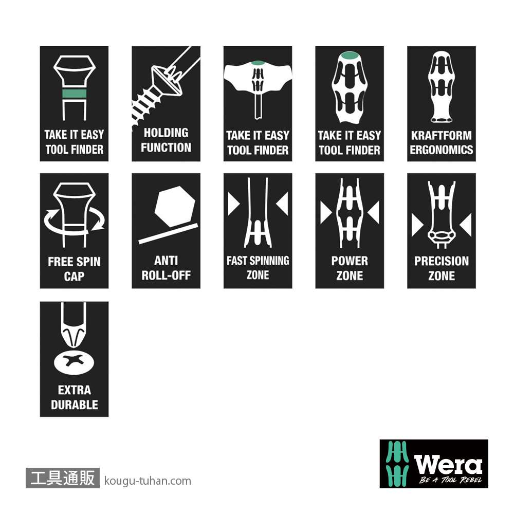 Wera 9712 フォーム トルクスドライバーセット(ホールド仕様)の画像