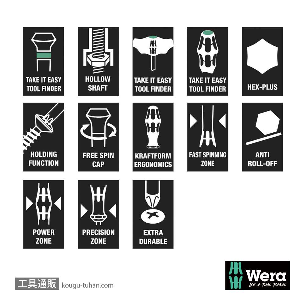 Wera 9713 フォーム 六角ドライバーセットの画像