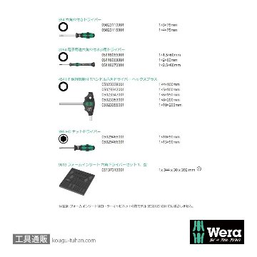 Wera 9713 フォーム 六角ドライバーセットの画像