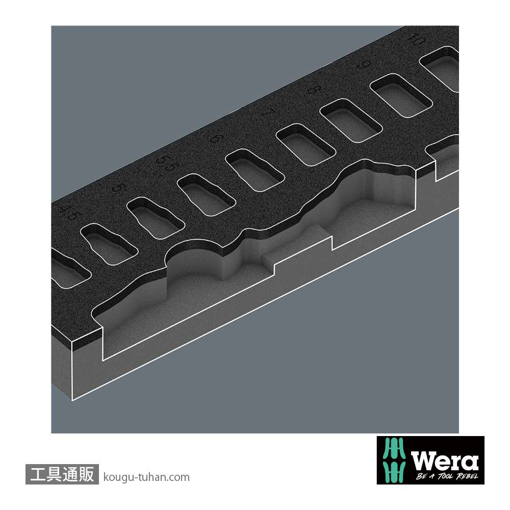 Wera 9720 フォーム 1/4SQラチェットレンチセットの画像