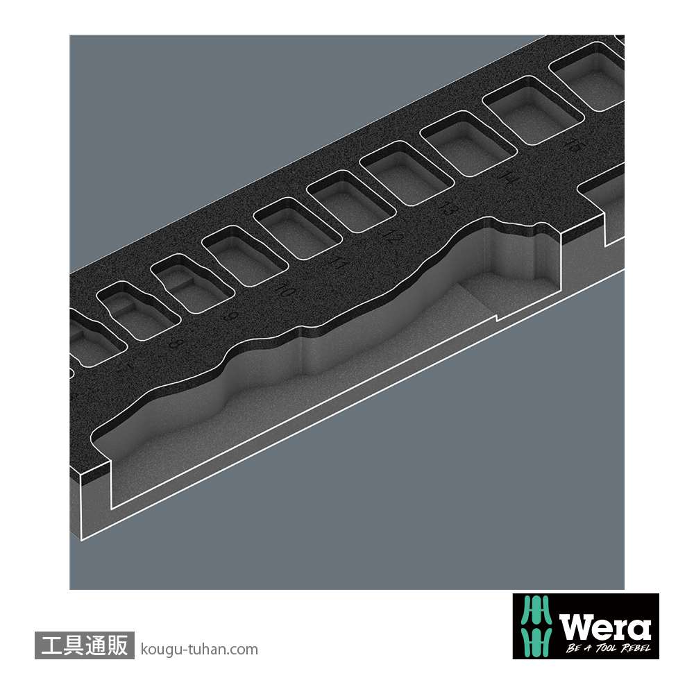 Wera 9721 フォーム 3/8SQラチェットレンチセットの画像
