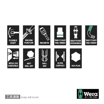Wera Wera 2go H1 工具セット木工向けの画像