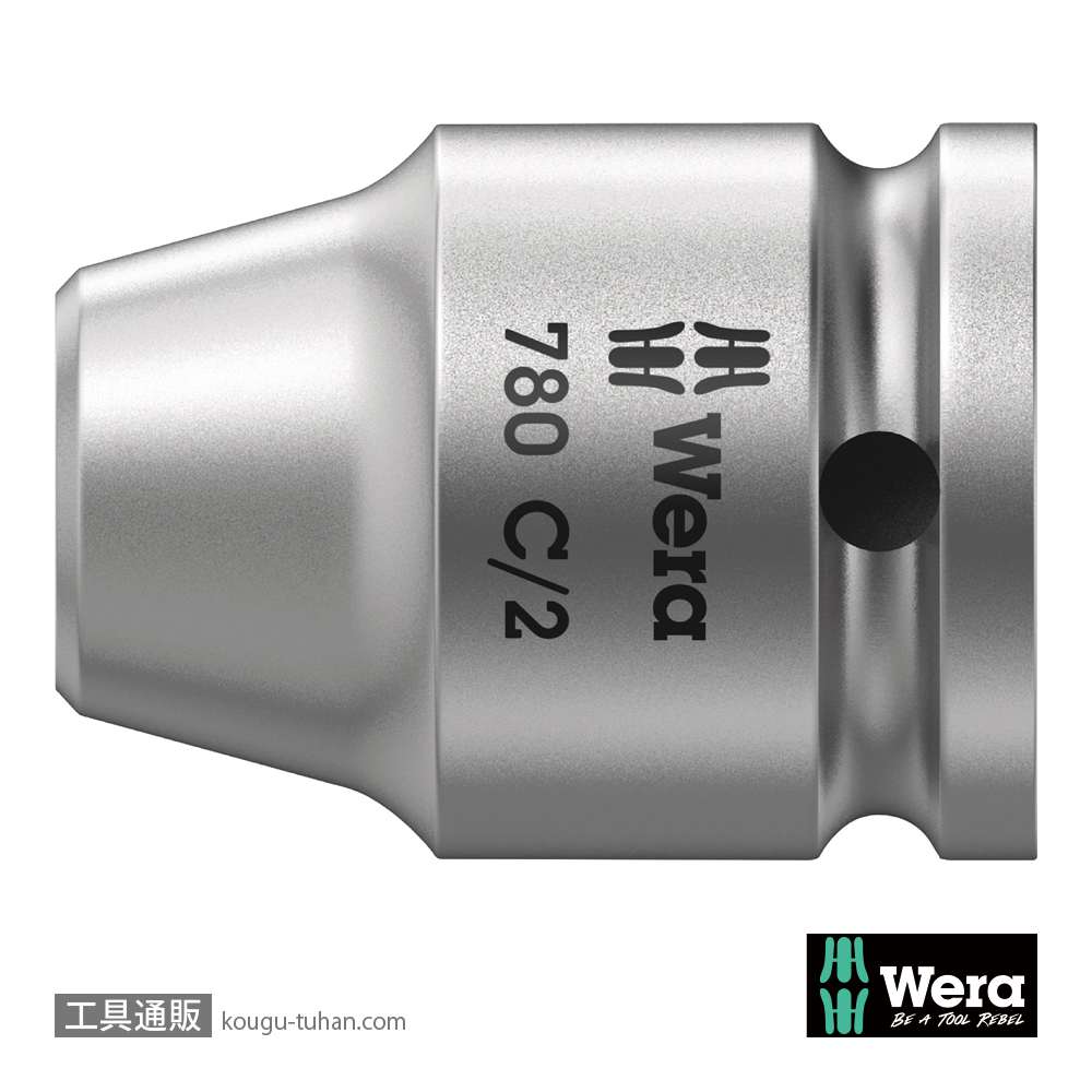 Wera 780 C 変換アダプタ 5/16六角差込-1/2SQ差込(高剛性)の画像