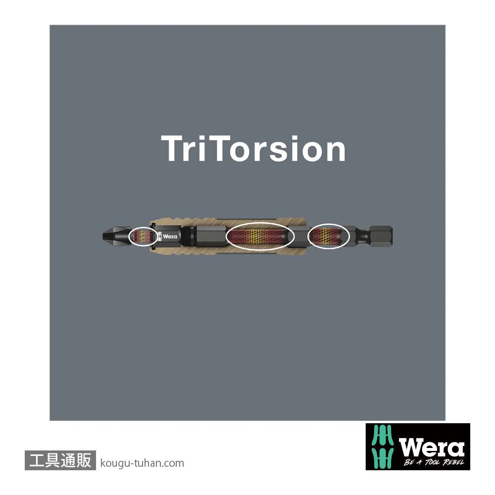 Wera ビットチェック6 汎用インパクトビットセット(6点)の画像