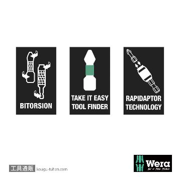 Wera ビットチェック10 汎用バイトーションビットセット3(10点)の画像