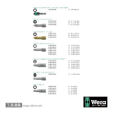 Wera ビットチェック30 汎用ビットセット(30点)の画像