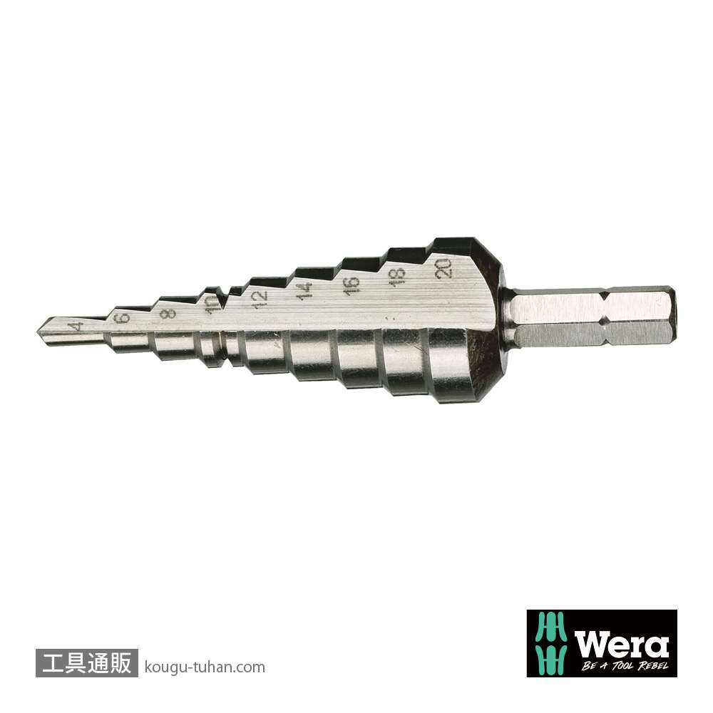 Wera 843 ステップドリルビット 4mm-20mmの画像