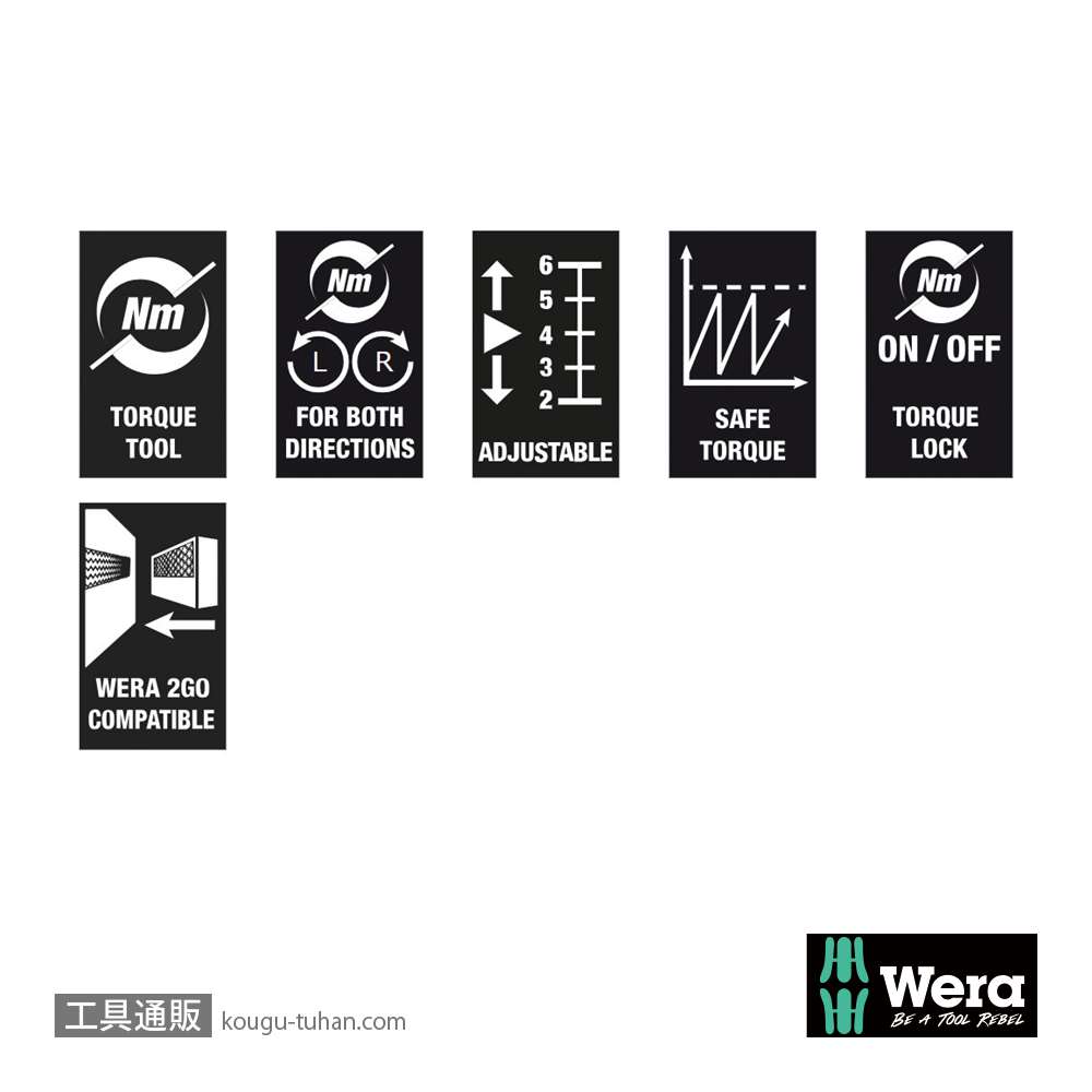 Wera 7515/16 SafeTorque トルクドライバー(2-6Nm)セットの画像