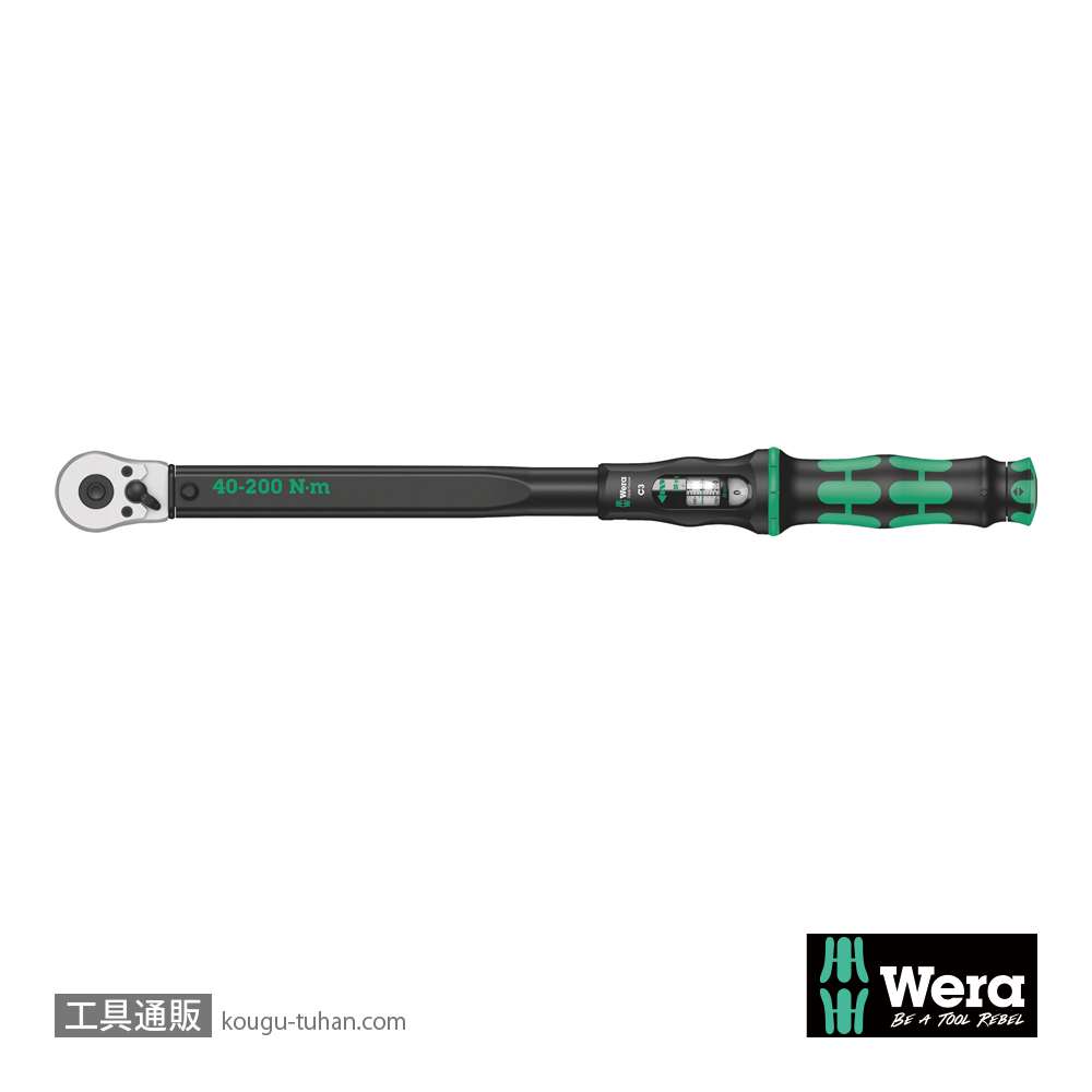 Wera ラチェット式トルクレンチ C3 1/2SQ 40-200Nmの画像
