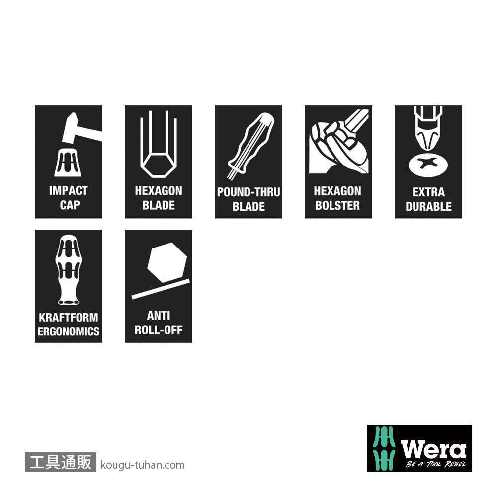 Wera 932/6 貫通ドライバーセット 6本組(+,-)の画像