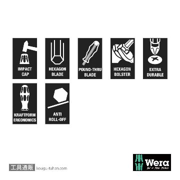 Wera 932/6 貫通ドライバーセット 6本組(+,-)の画像