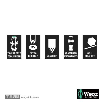 Wera クラフトフォームセット 300 14本組(+,PZ,TX,-)の画像