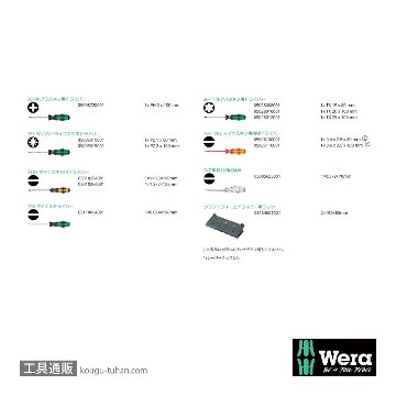 Wera クラフトフォーム XXL2 12本組(+,PZ,TX,-)の画像