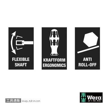 Wera 391/3 ナットドライバーセット3本組の画像