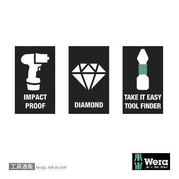 Wera ビットボックス15 インパクトトルクスビット(ダイヤコート)15本組 TX20 L25mmの画像