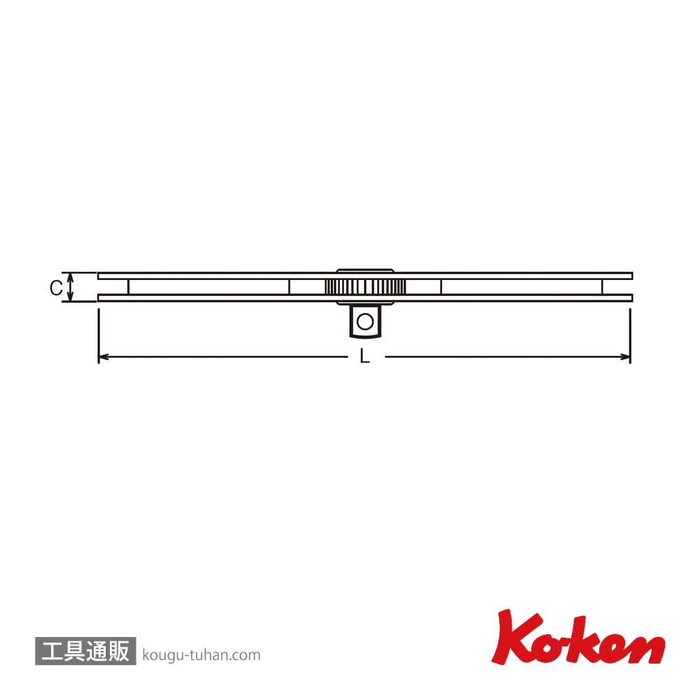 コーケン 160K-1/2 1/2"タップハンドルの画像