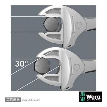 Wera 6006 Joker 自動調整ラチェット両口スパナセット(2本,ポーチ付き)の画像