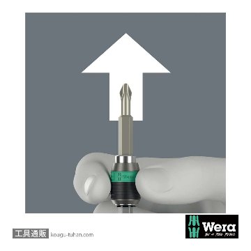 Wera Kompakt 60 RA-R1 ラチェットドライバセット(RapidAdaptor)(+,-,PZ,TXB0,Hex,ポーチ付き)の画像