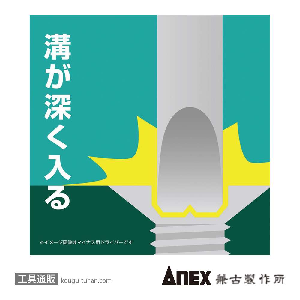 ANEX NO.7765 ビスブレーカードライバー ワニドラ(+)2X150の画像