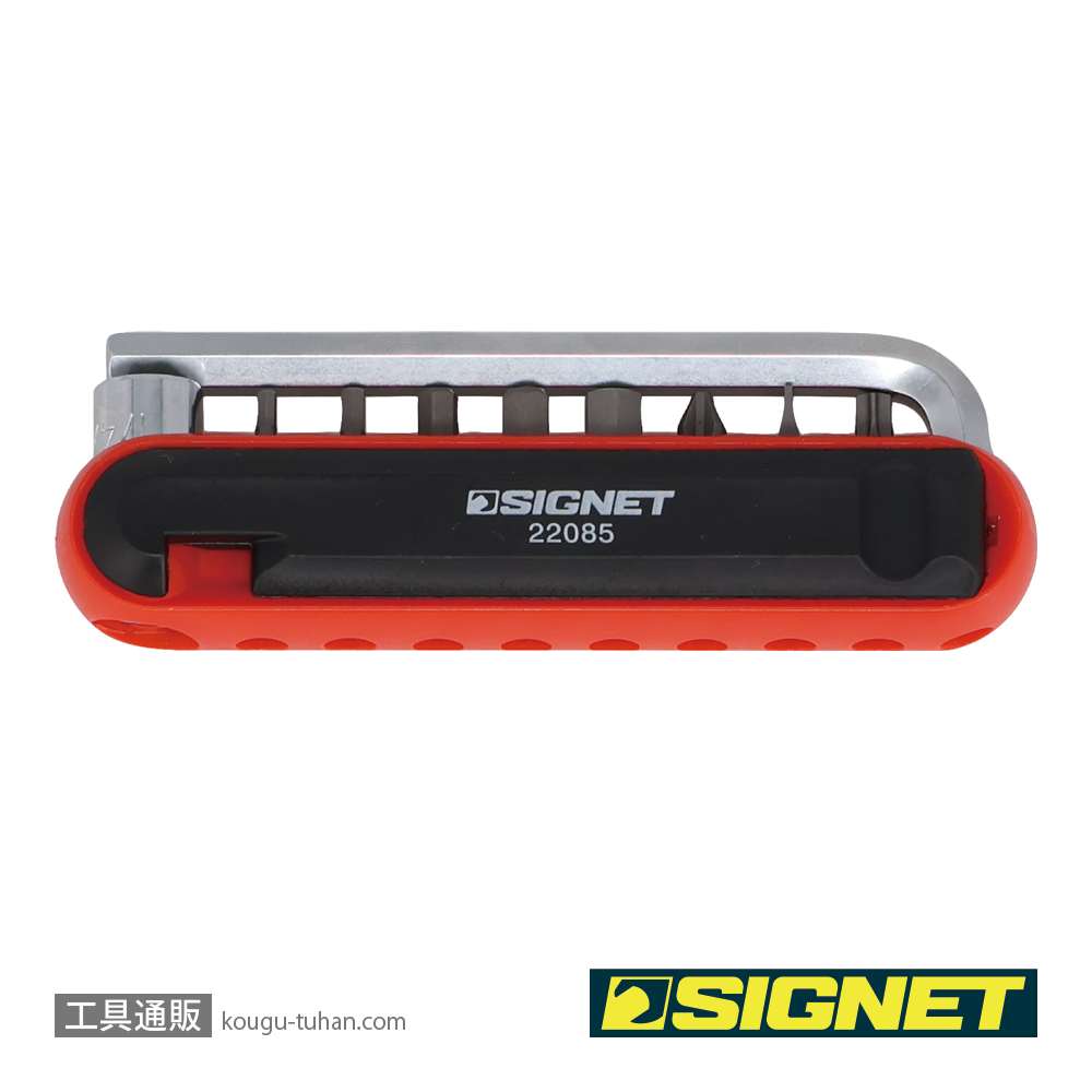 SIGNET 22085 12PCS バイクツールセットmini レッドの画像