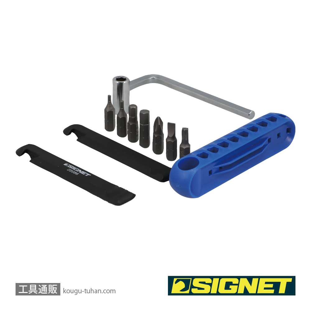 SIGNET 22086 12PCS バイクツールセットmini ブルーの画像