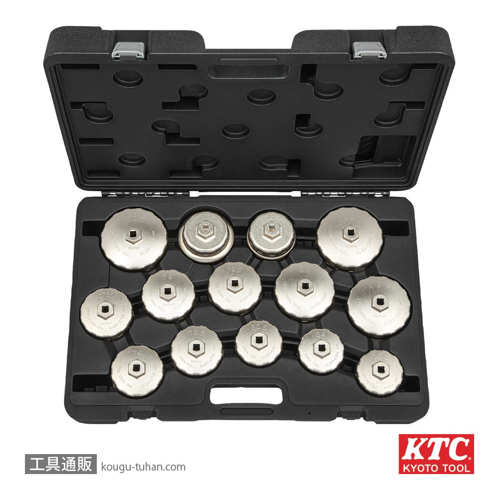 KTC AVSA14A カップ型オイルフィルタレンチセット[14コ組]の画像
