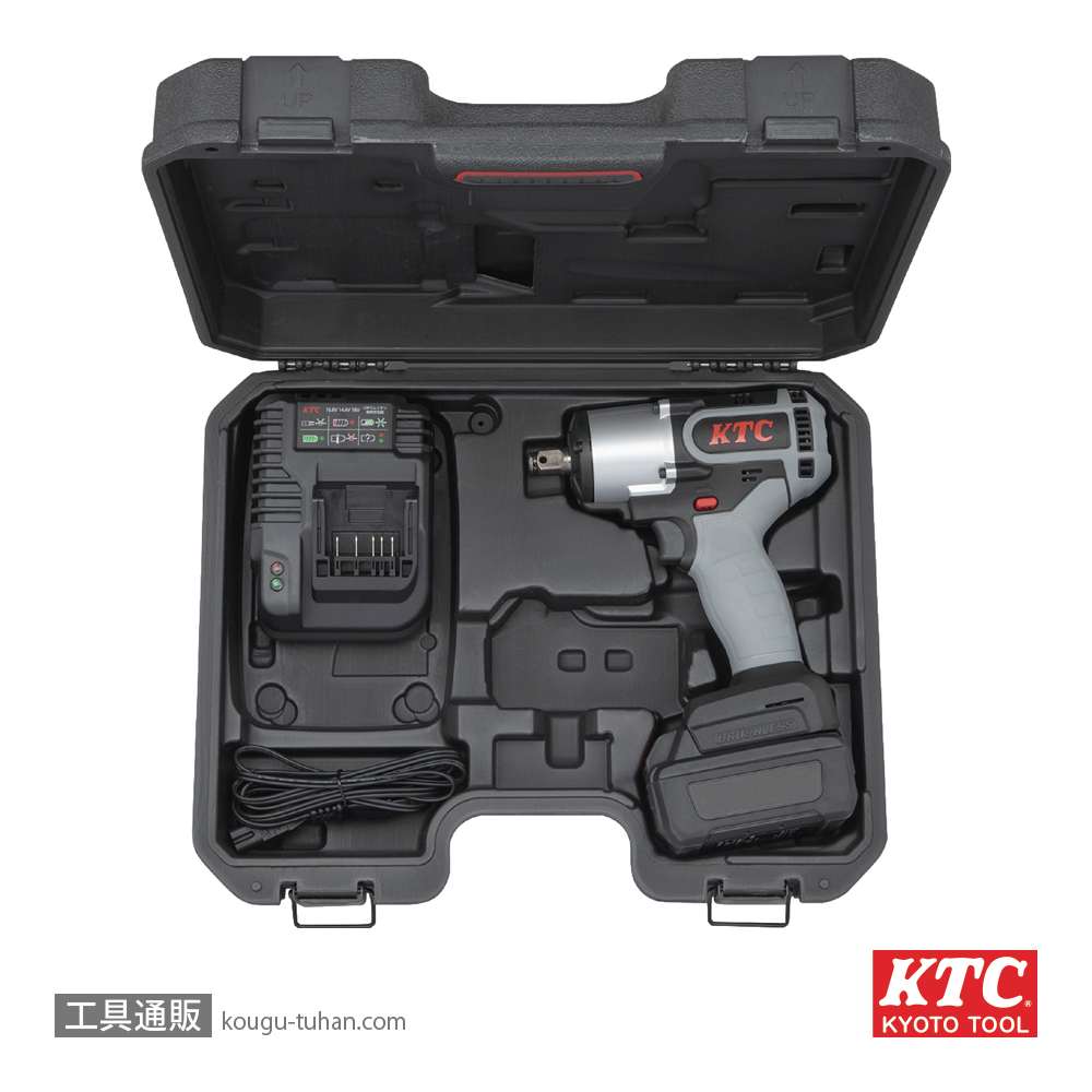 KTC JTAE475 12.7sqホイ-ルナット用コードレスインパクトレンチセッの画像