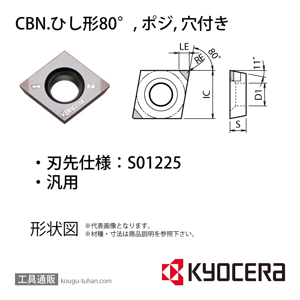 京セラ CPGB090304S01225MES KBN05M チップ TBN01820画像