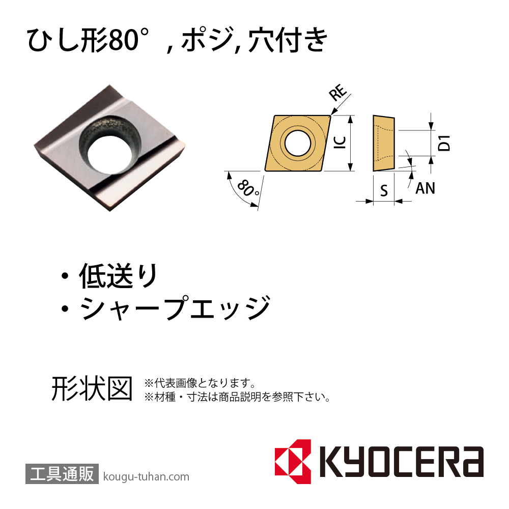 京セラ CCET09T302MFL-J PR1535 チップ TLC01132【10点セット】画像