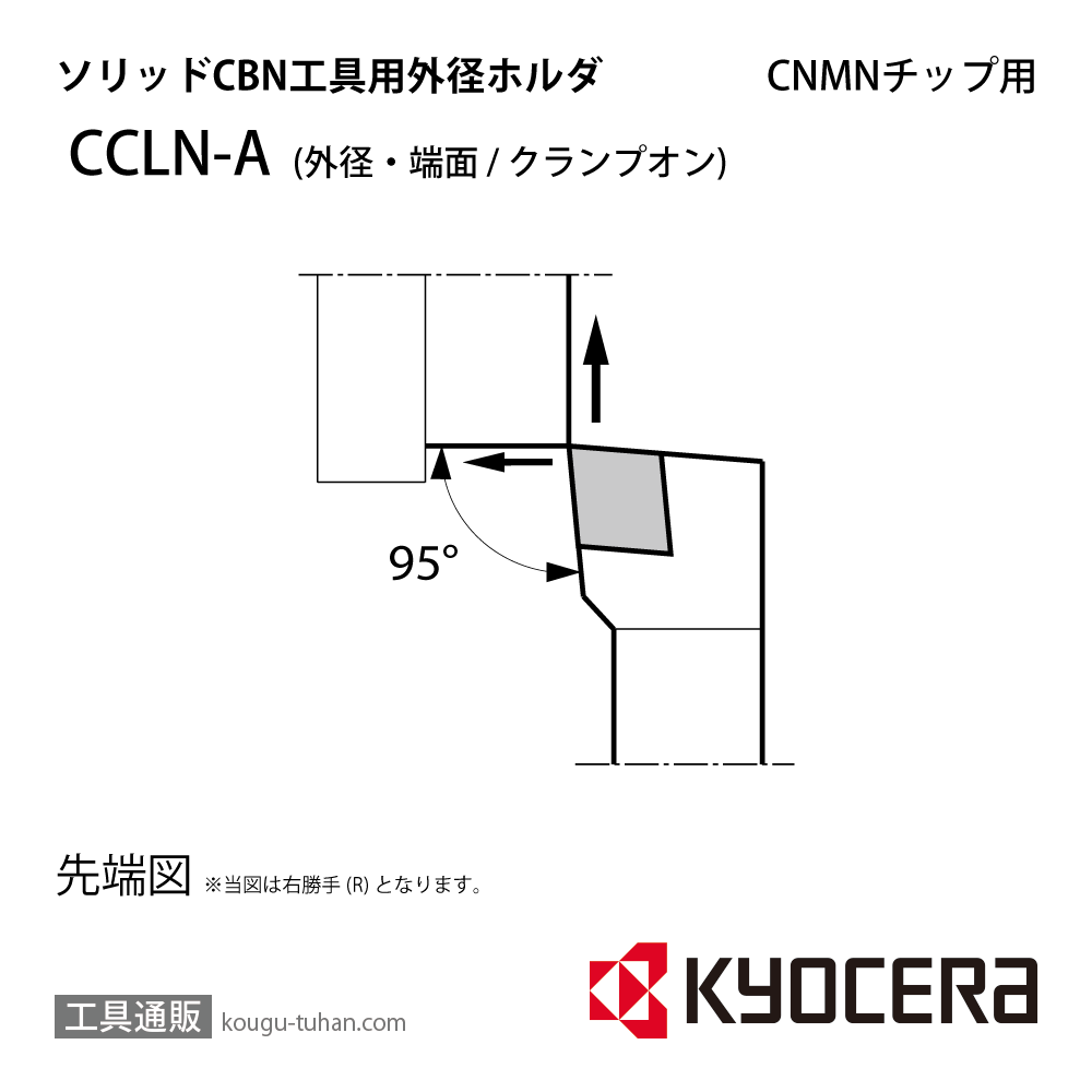 京セラ CCLNR2525M-09A ホルダー THA00410画像