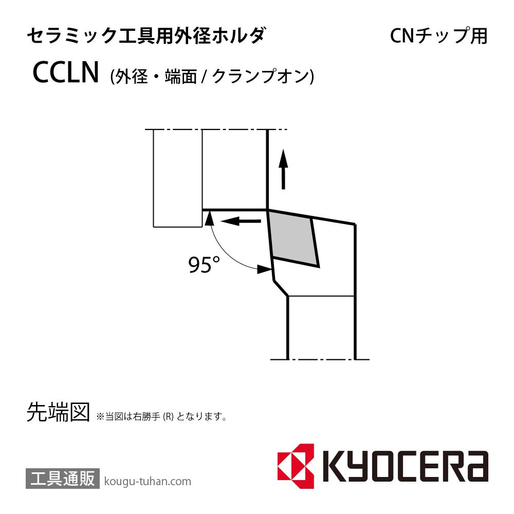 京セラ CCLNR2525M-12 ホルダー THC02700画像