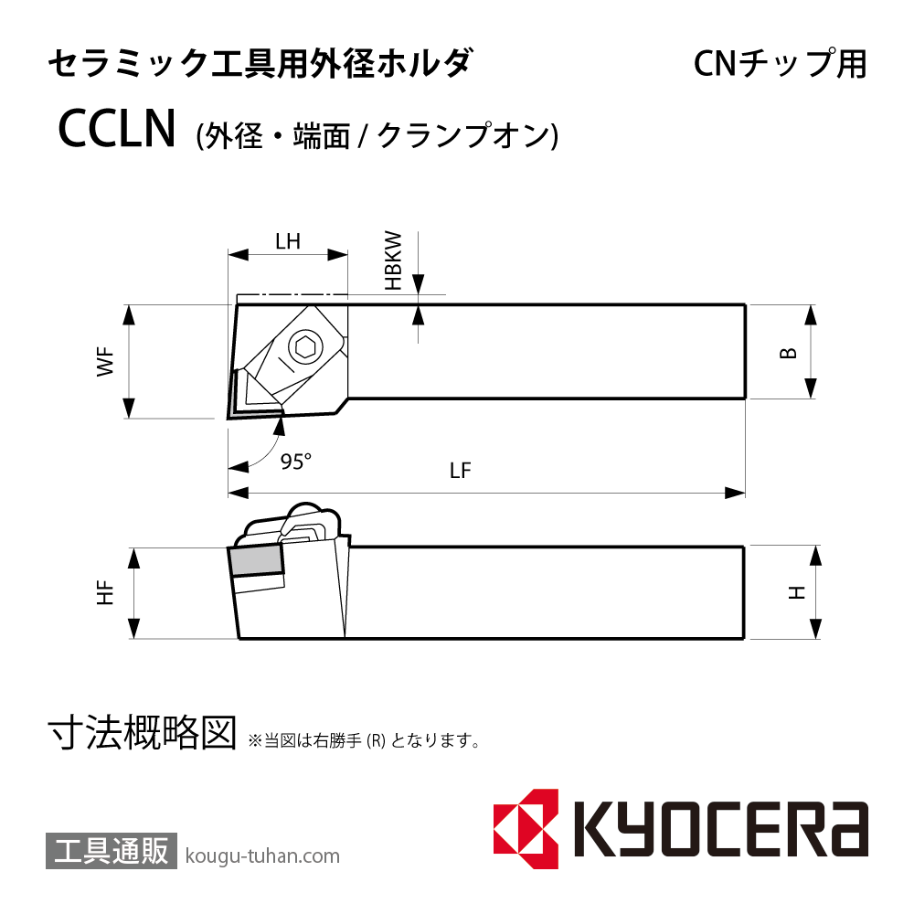 京セラ CCLNL2525M-12 ホルダー THC02710の画像