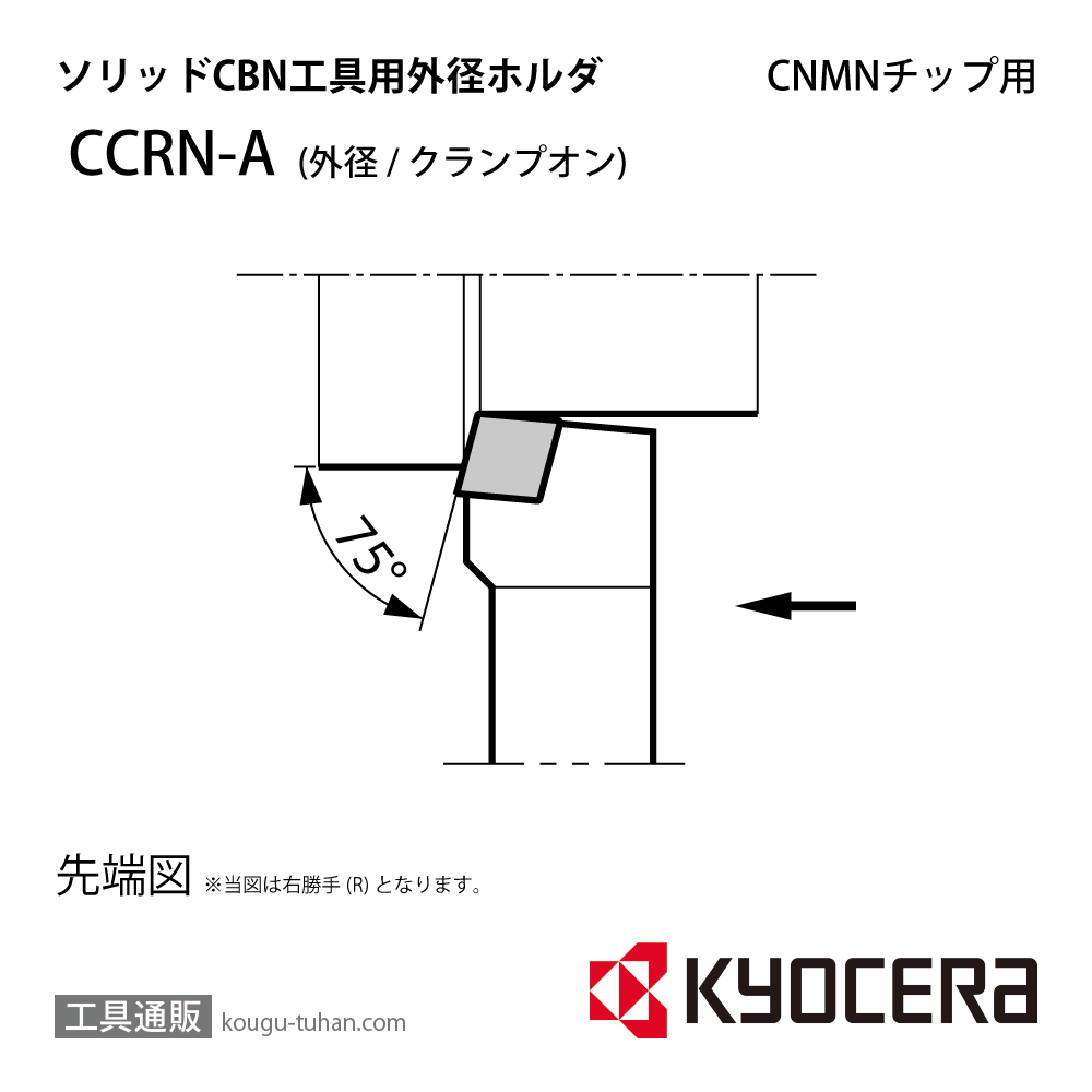 京セラ CCRNR2525M-09A ホルダー THA00450の画像