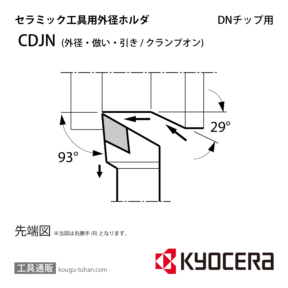 京セラ CDJNR3225P-15 ホルダー THC02840画像