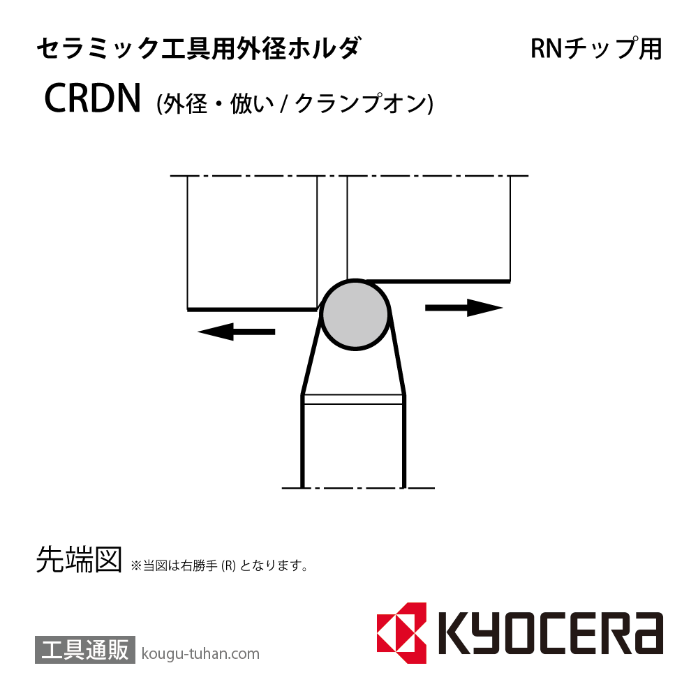 京セラ CRDNN2020K-12 ホルダー THC03080の画像