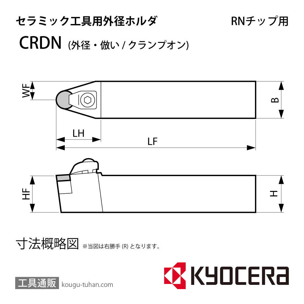 京セラ CRDNN2525M-12 ホルダー THC03090画像