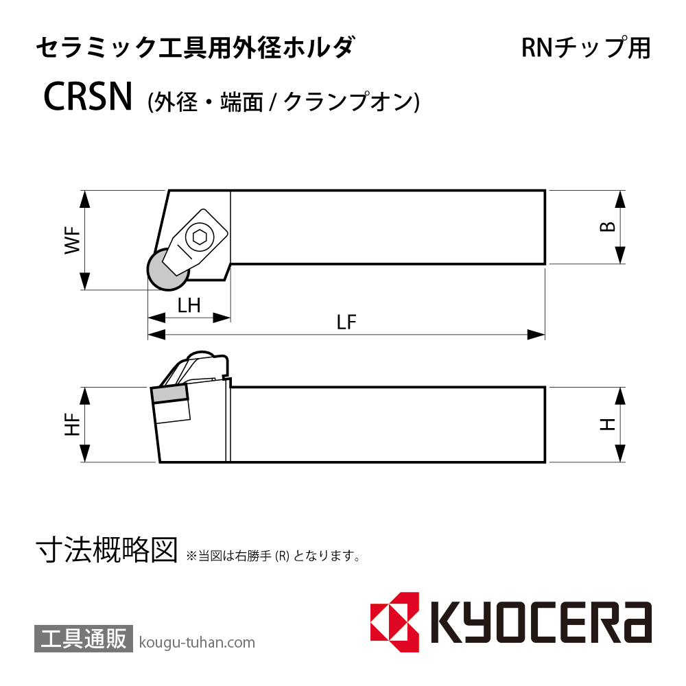 京セラ CRSNL3225P-12 ホルダー THC03030画像