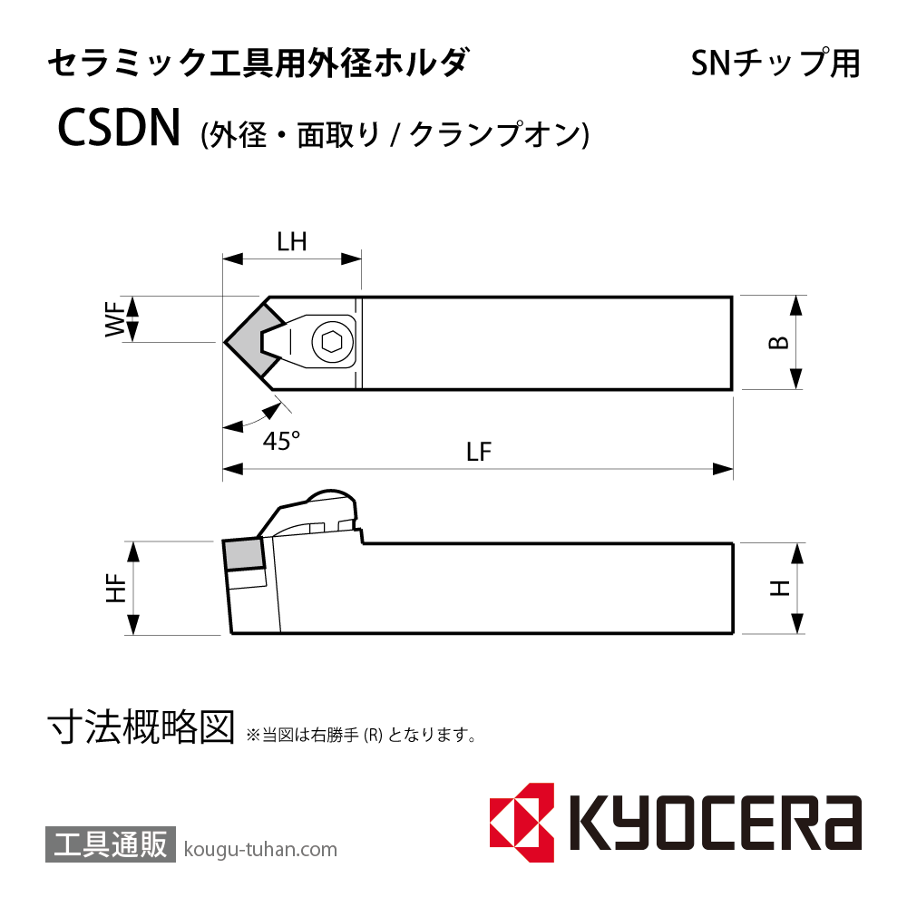 京セラ CSDNN2525M-12 ホルダー THC02140画像