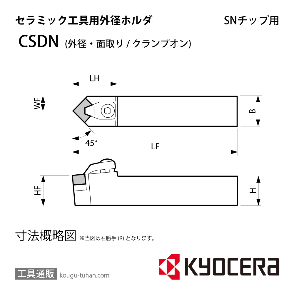 京セラ CSDNN2525M-12 ホルダー THC02140の画像